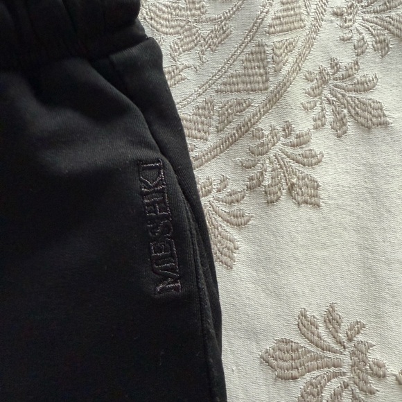 MESHKI womens black cotton joggers L - Picture 3 of 8